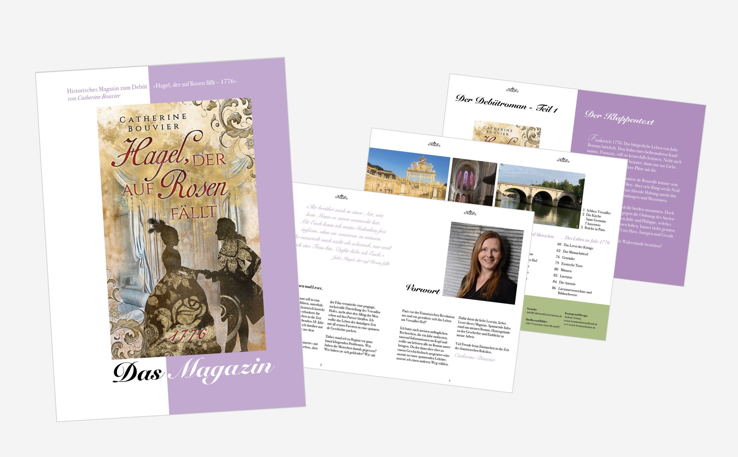 Magazine_Mock-up_Herzensmagazin_Catherine Magazin zum Buch: Catherine Bouvier