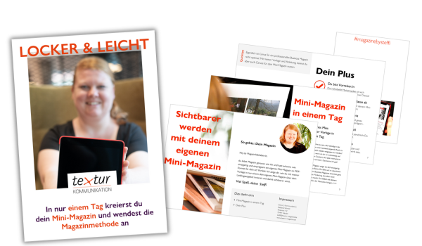Mini-Magazin in einem Tag: Inspirationsbeispiel