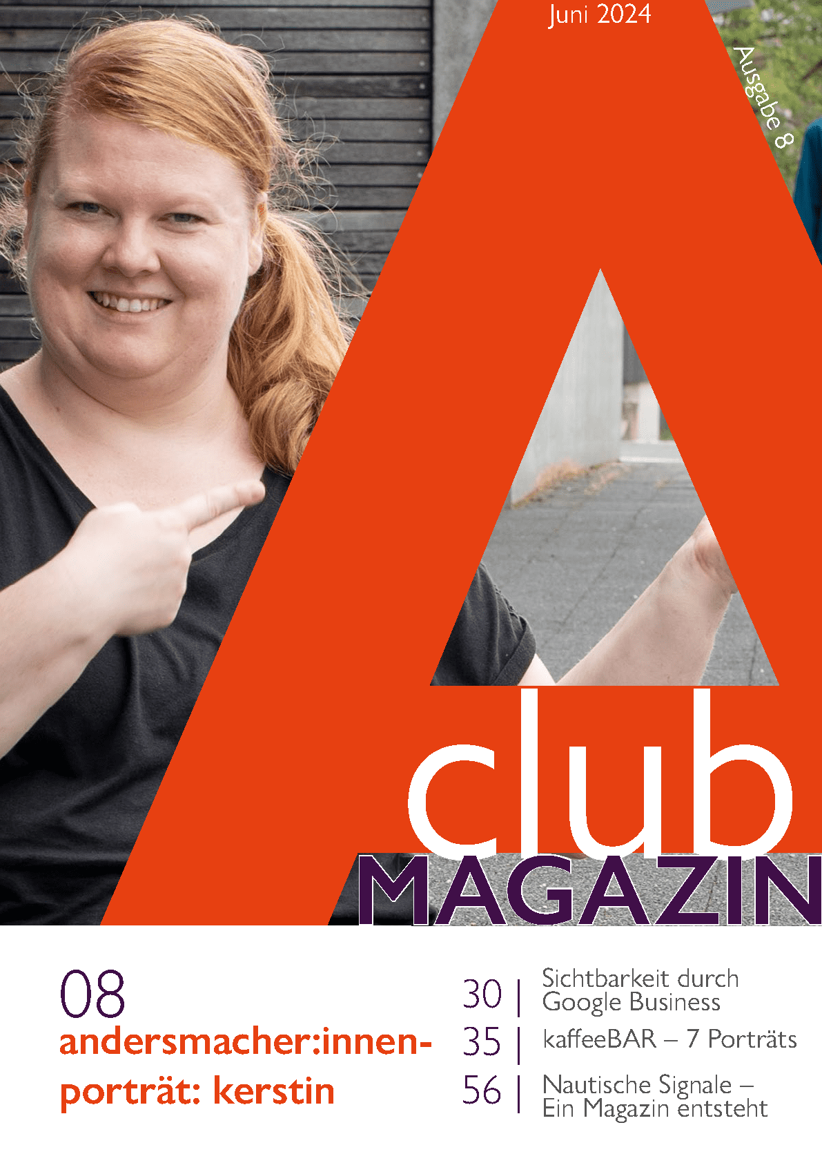 A:club-Magazin, Ausgabe 8 (Juni 2024) zum Thema "Sichtbarkeit"